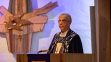 Preses talte på opningsgudstenesta i Kolstad kyrkje. (Foto: Heidi Olsen / Den norske kirke)