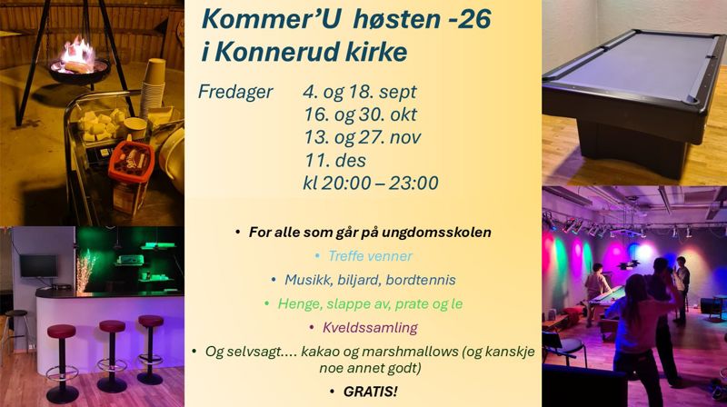 KommerU fra 4. sept