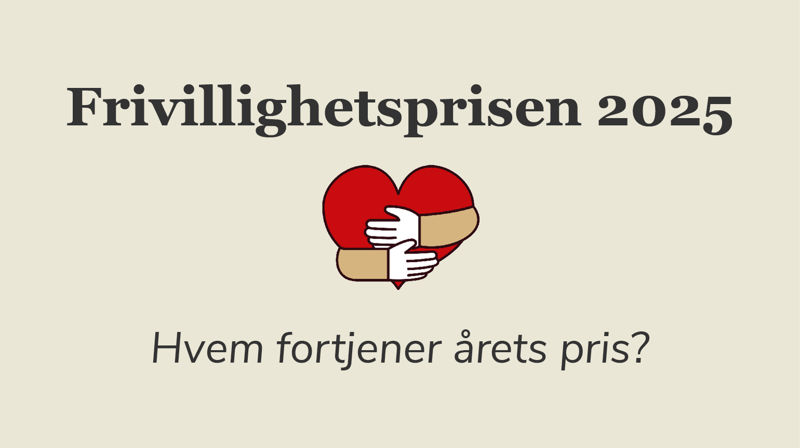 Hvem fortjener "Frivillighetsprisen" for 2025?