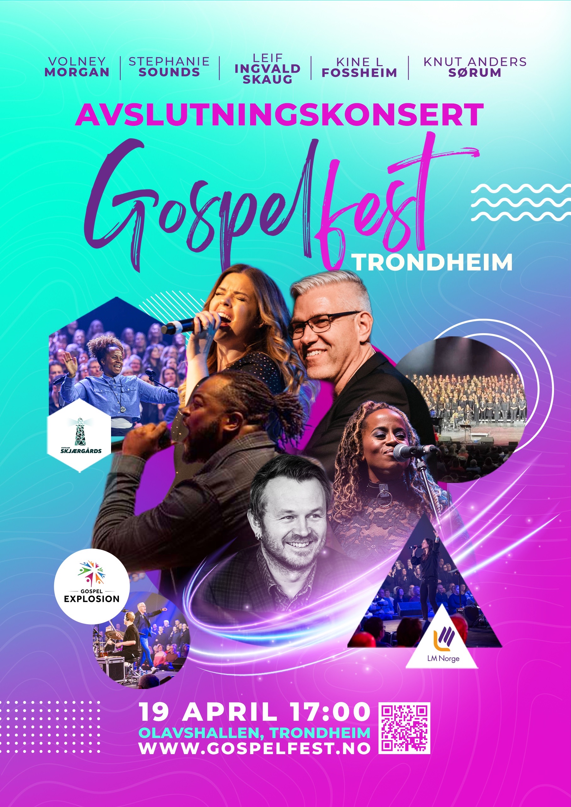 Gospel Explosion i Olavshallen i Trondheim 19. april kl. 17.00