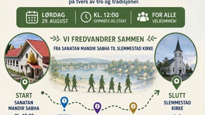 Velkommen til fredsvandring i Slemmestad