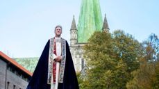 Preses Olav Fykse Tveit heldt preike i Nidarosdomen på første påskedag. Foto: Titt Melhuus / Den norske kyrkja