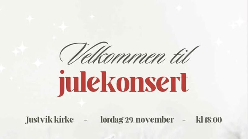 Årets julekonsert i Justvik kirke