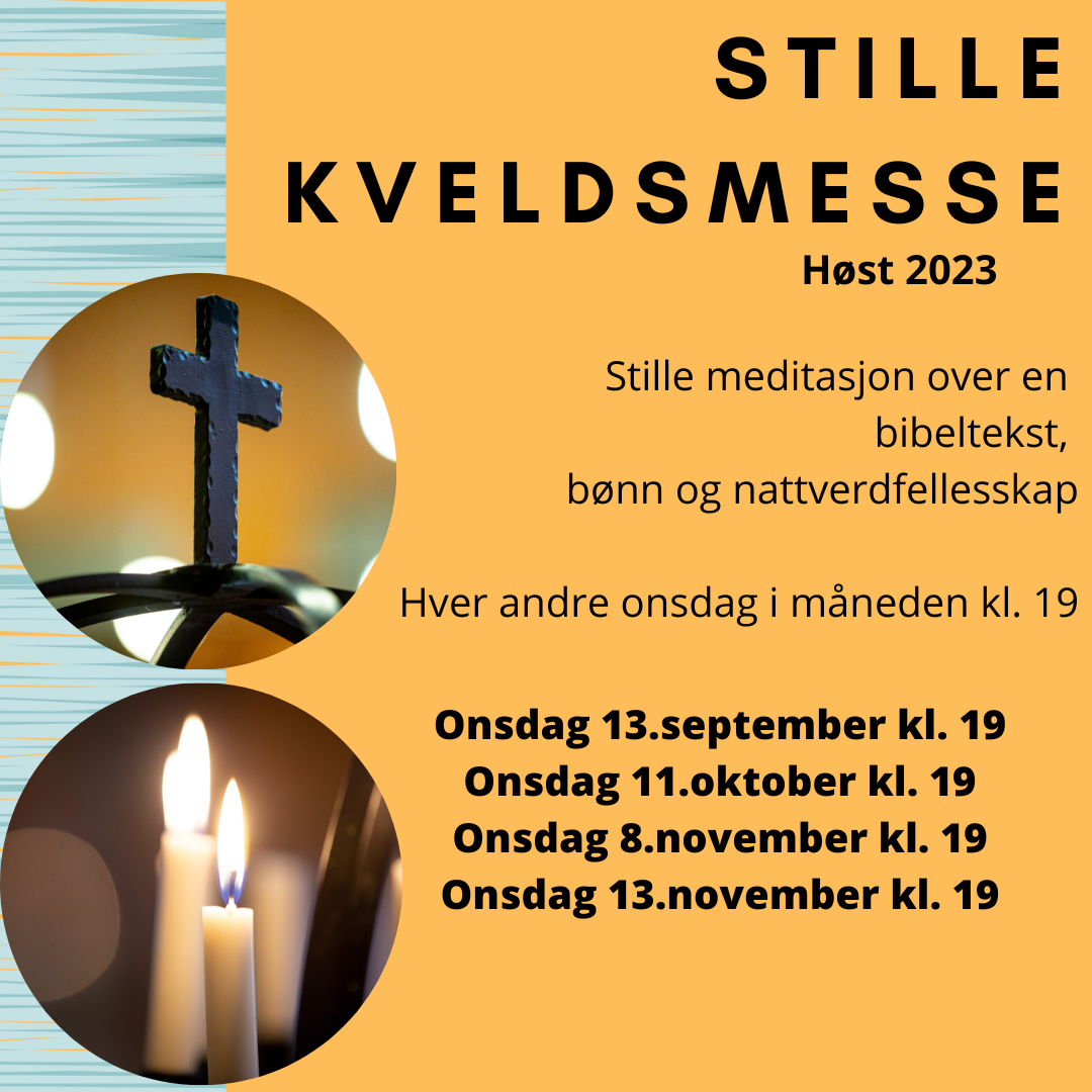 Stille Kveldsmesse onsdag 13.september kl. 19