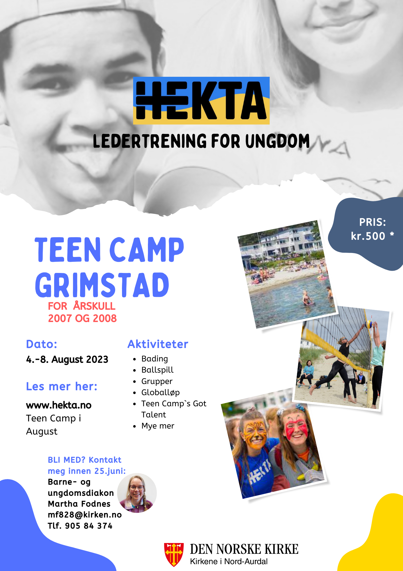 HEKTA leir i Grimstad 4.-8. august