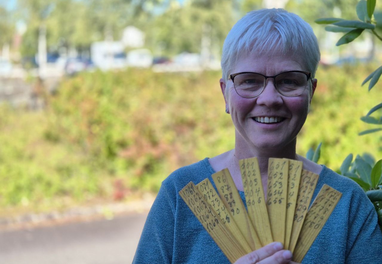 Familiesamling på Kyrkjetunet