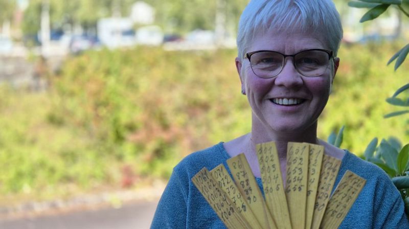 Familiesamling på Kyrkjetunet