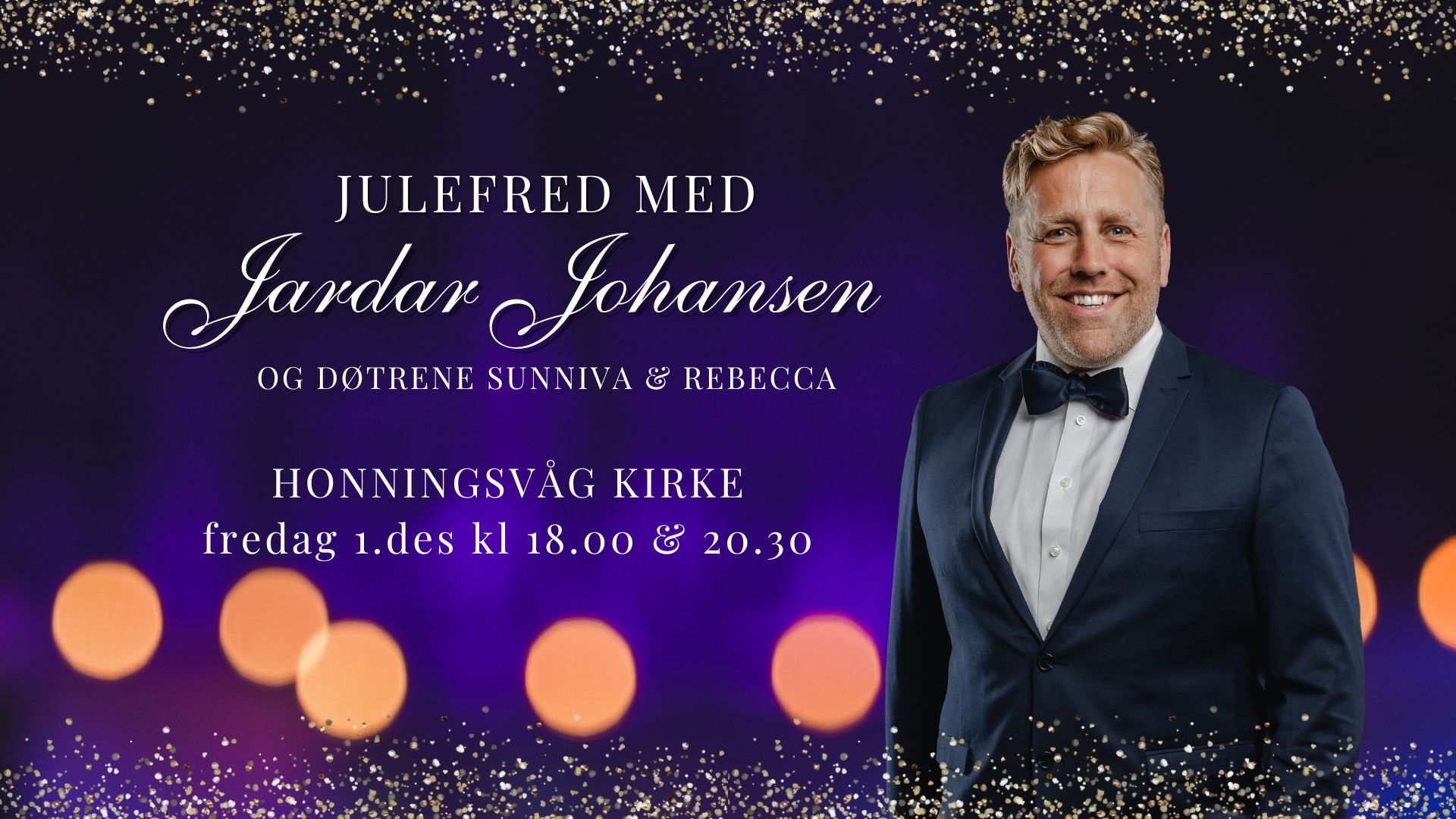 To julekonserter med Jardar Johansen 1. desember - Billetter på nett eller menighetshuset