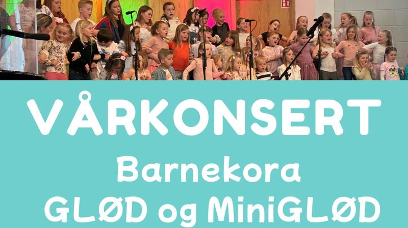 Vårkonsert med barnekora GLØD og MiniGLØD