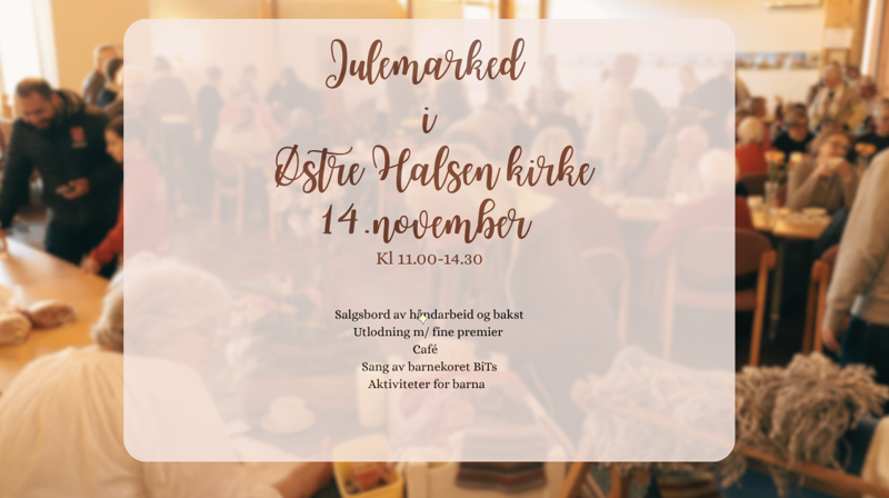 Julemarked i Østre Halsen kirke