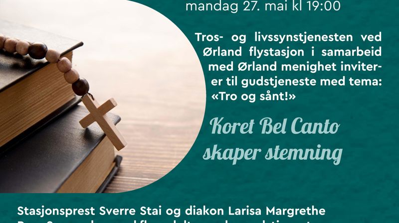 Velkommen til Gudstjeneste i Ørland stasjonskapell