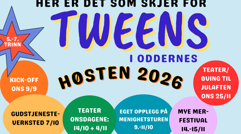 Høstens tilbud for TWEENS i Oddernes
