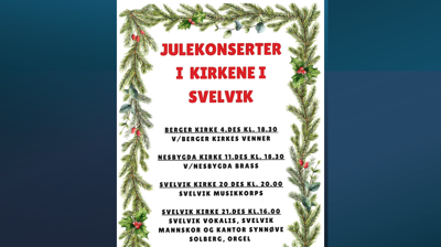 Julekonserter i Svelvik, Nesbygda og Berger