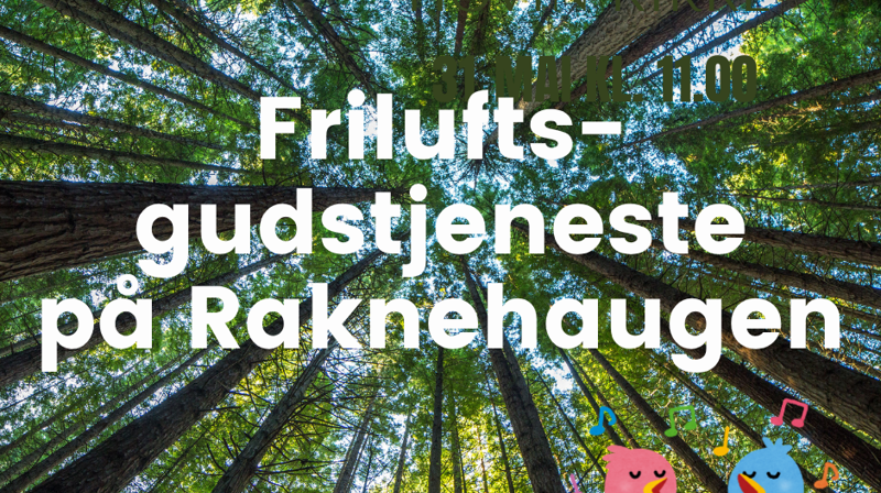 Friluftsgudstjeneste på Raknehaugen