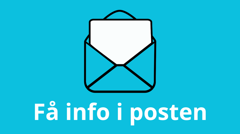 Bli med - få informasjon i posten om aktiviteter for barn og unge