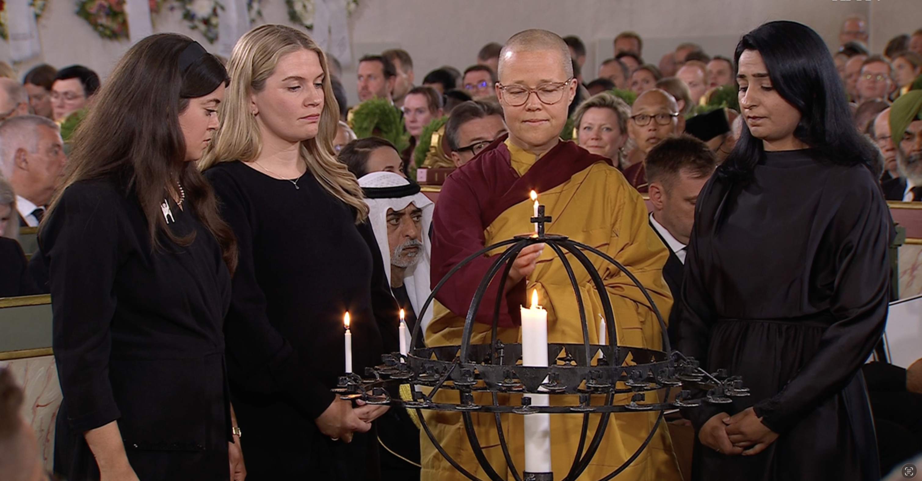 Skjermbilde fra direktesendingen på NRK.