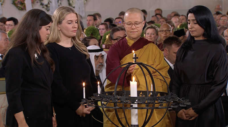 Skjermbilde fra direktesendingen på NRK.