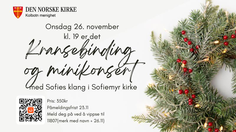 Kransebinding og minikonsert med Sofies klang