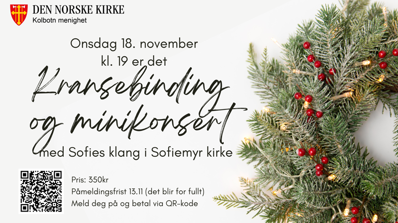 Kransebinding og minikonsert med Sofies klang