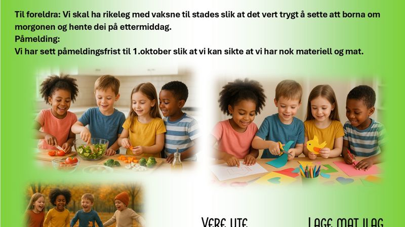 Aktivitetsdag for små heltar!