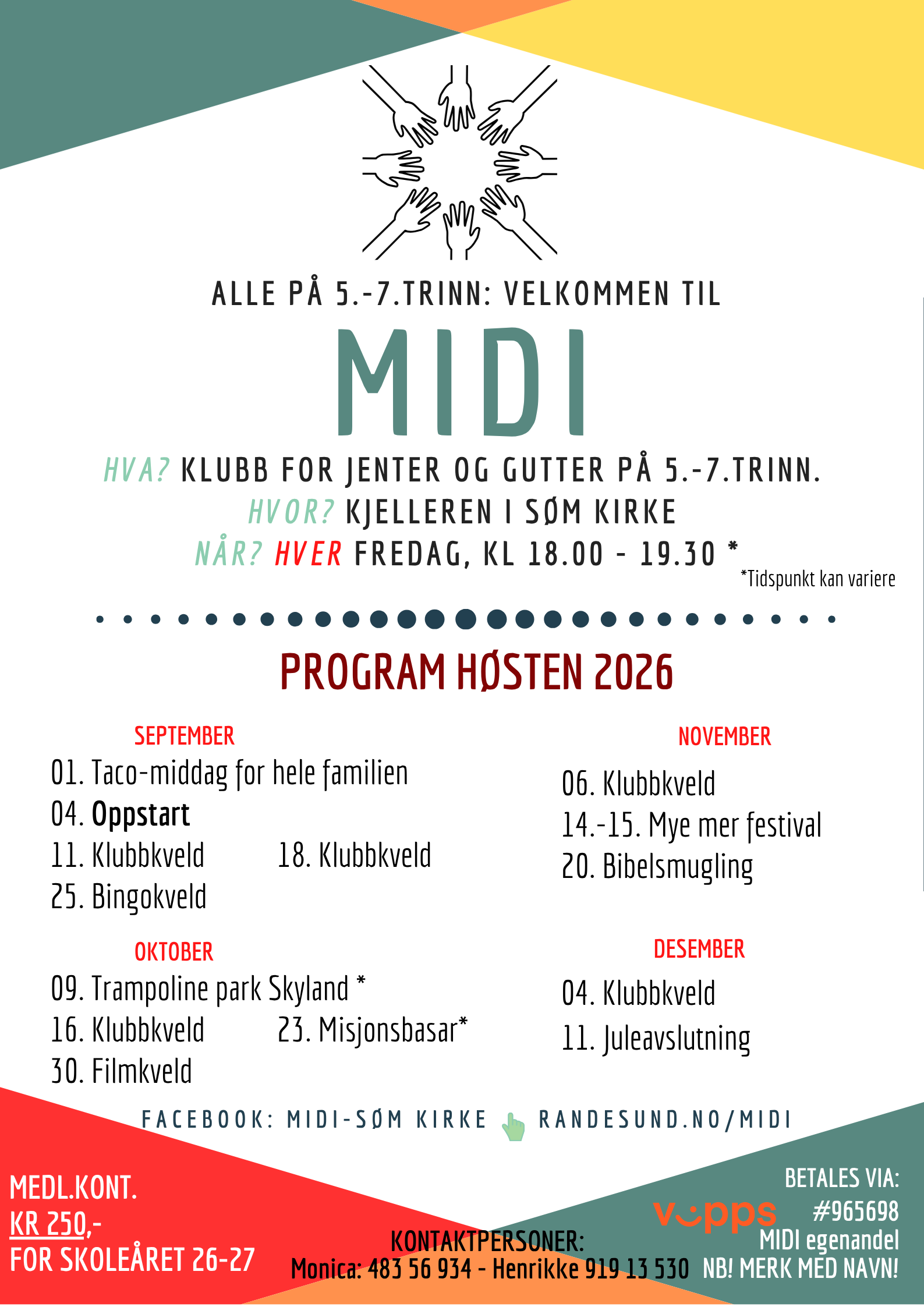 Program MIDI h&oslash;sten 2026 (se ovenfor)