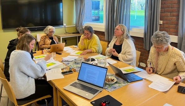Ledertroikaen besøkte UBU - utvalg for barn, unge og kirkelig undervisning 29. april.