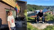 Sommerprat med diakonarbeider Annette Skau-Solbakken og kirkeverge Gøran Byberg.