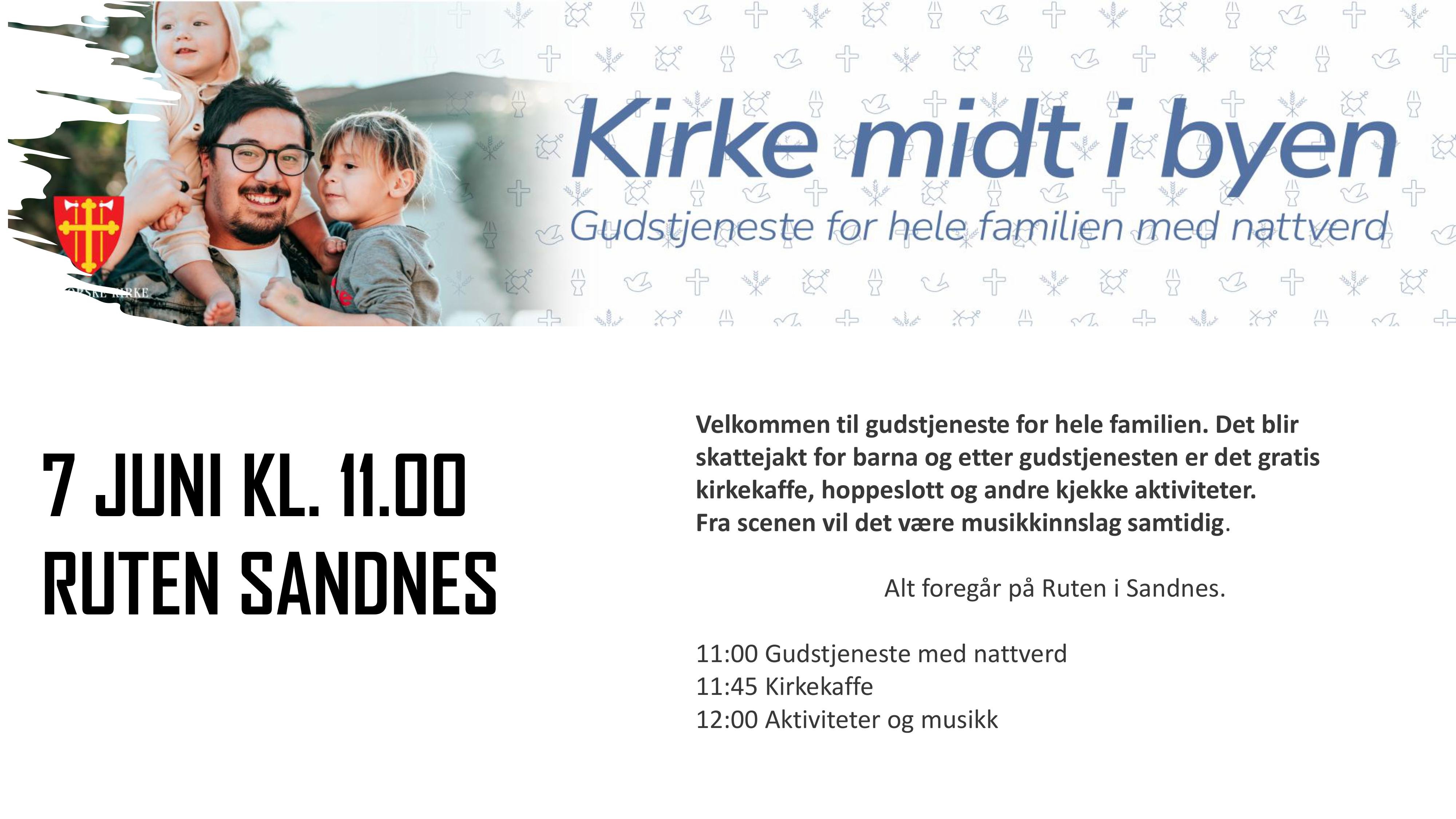 Kirke Midt i Byen 7. juni kl.11