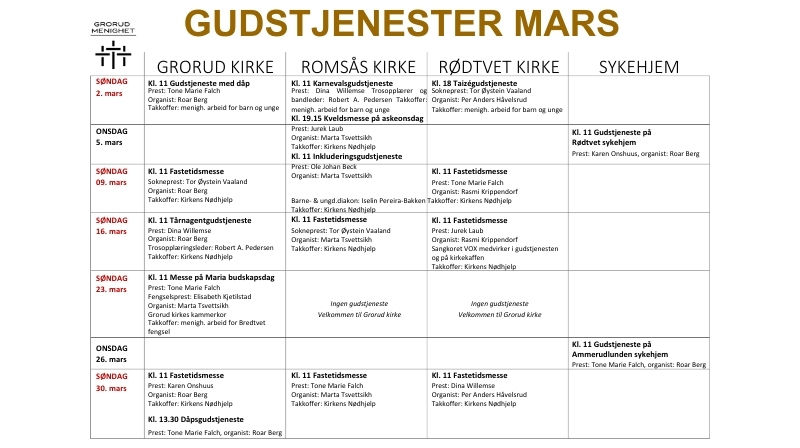 Gudstjenester i Mars
