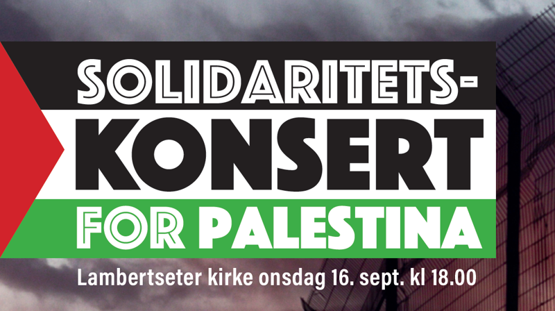 Solidaritetskonsert onsdag 16.9