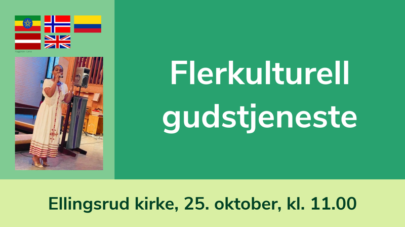 Flerkulturell gudstjeneste 25. oktober