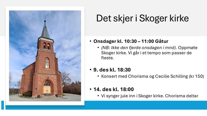 Desember i Skoger kirke