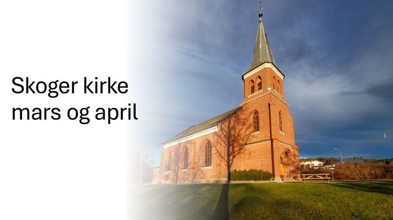 Mars og april i Skoger kirke