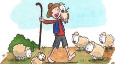 Jesus er den gode gjeteren. Den gode gjeteren gir livet sitt for sauene.(Johannesevangeliet kapittel 10, vers 11)