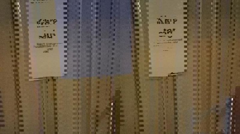 Vår åpne kirke har flere ganger måtte stenge, bilde her fra tilbake i 2016 da det var fare for sørpeskred.