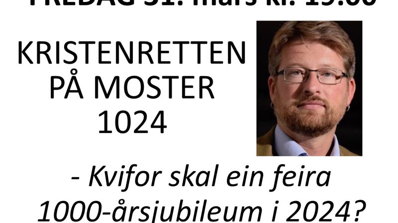 Under Galleriet på fredag: Om Kristenretten på Moster 1024