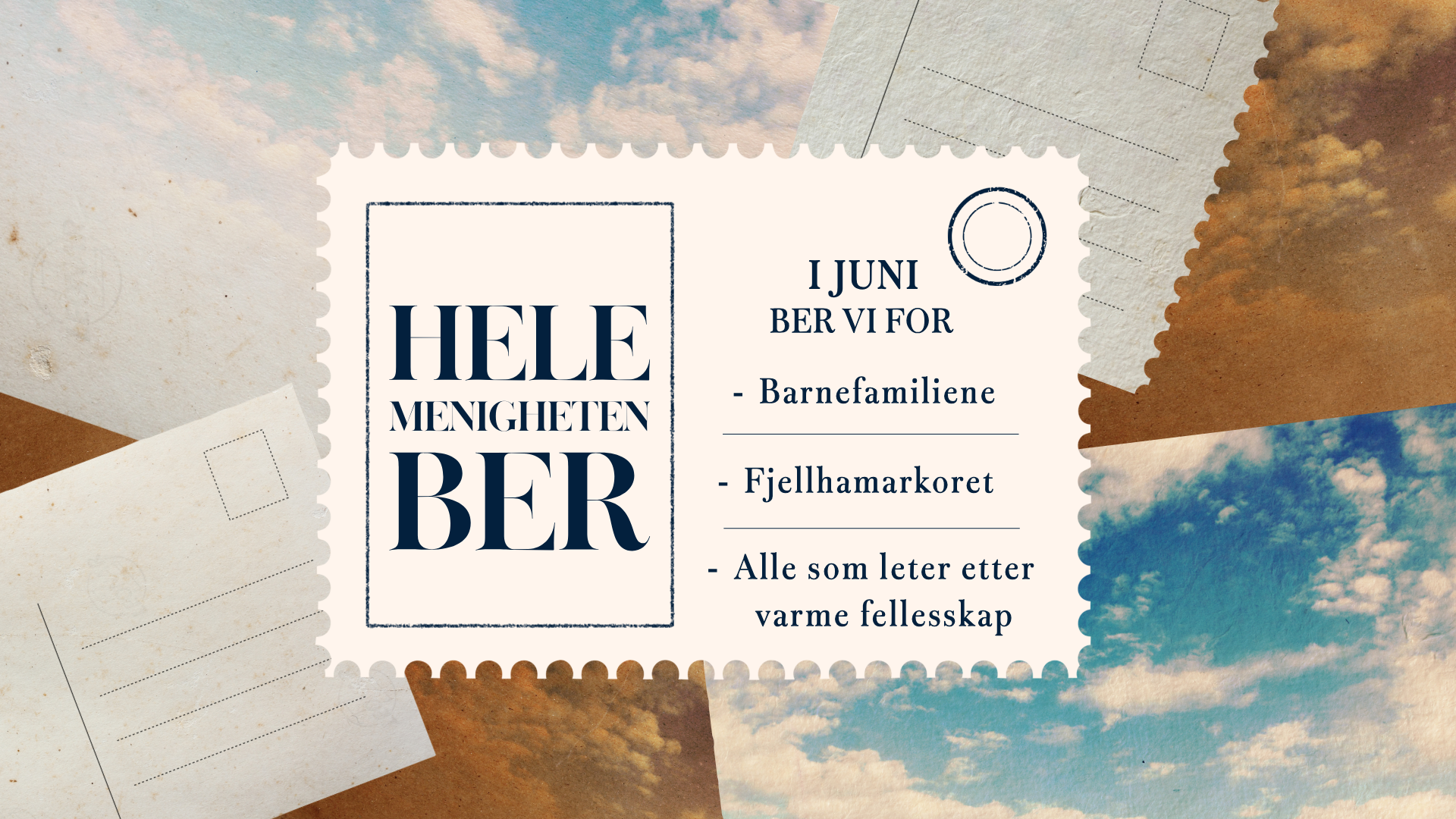 Hele menigheten ber