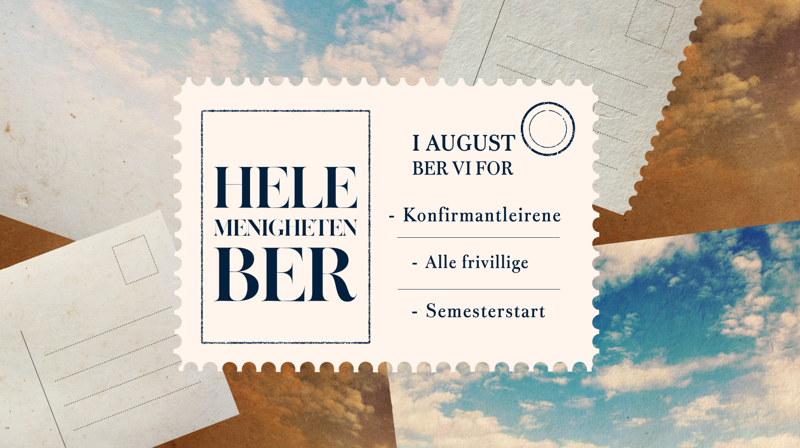 Hele menigheten ber