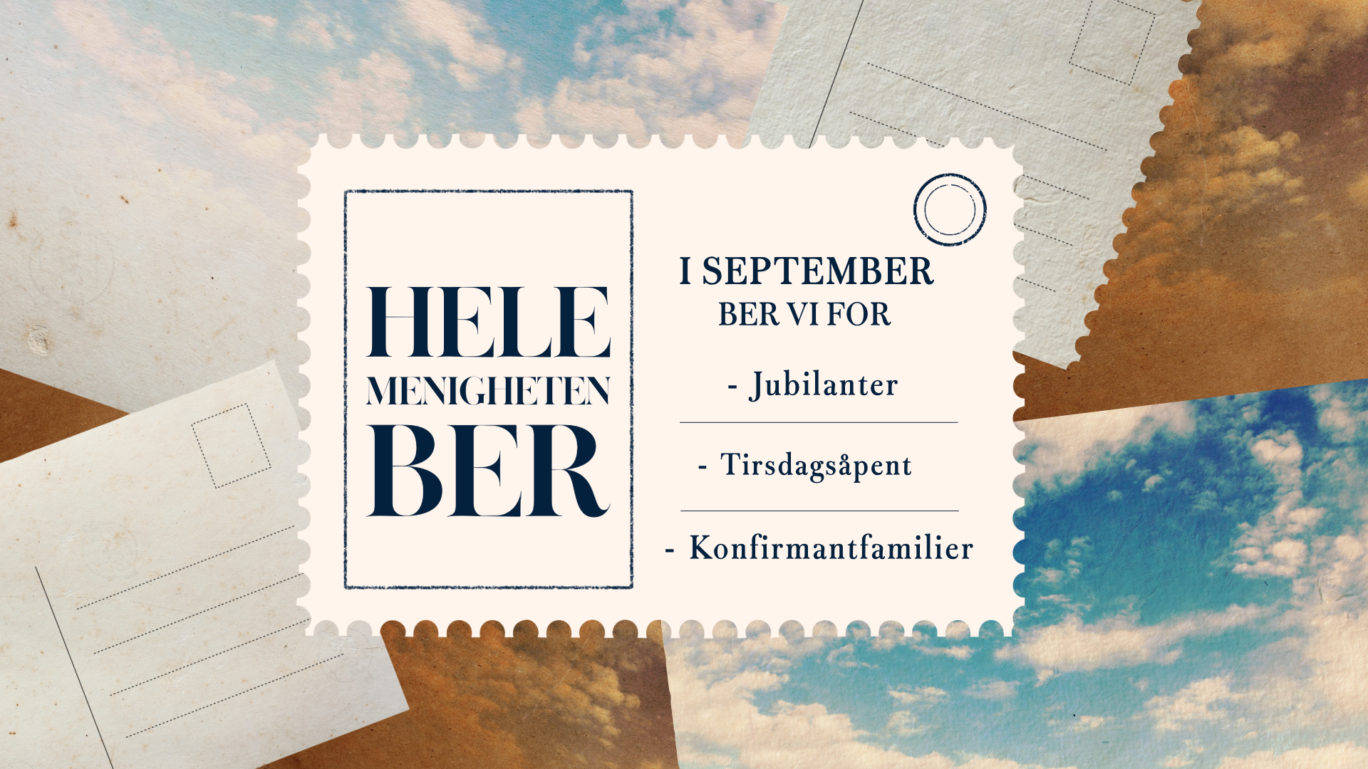 Hele menigheten ber