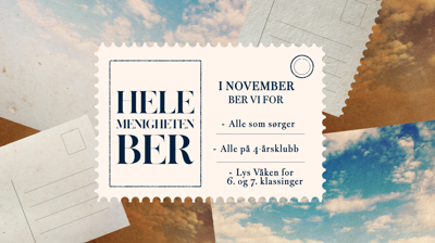 Hele menigheten ber