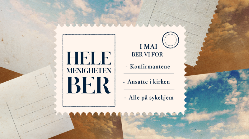 Hele menigheten ber