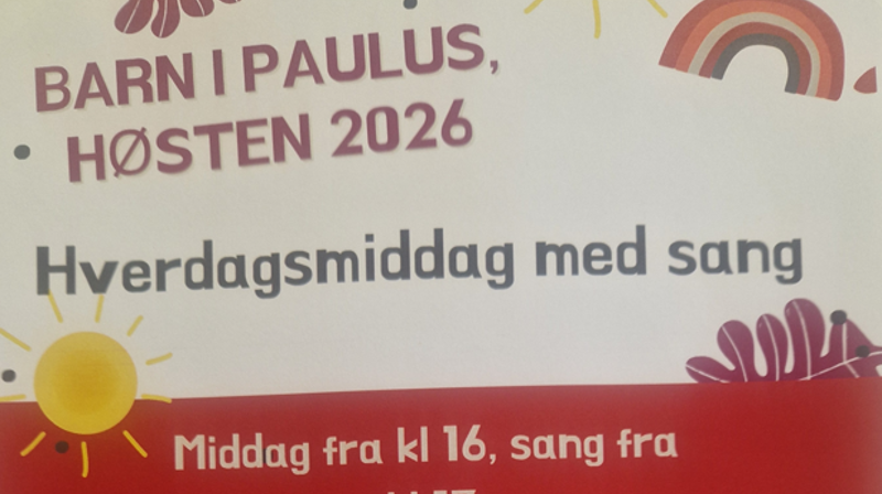 Hverdagsmiddag med sang - Høst 2026