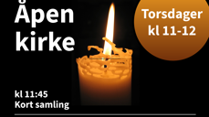 Åpen kirke i Hurum middelalderkirke hver torsdag kl. 11-12. Velkommen inn!
