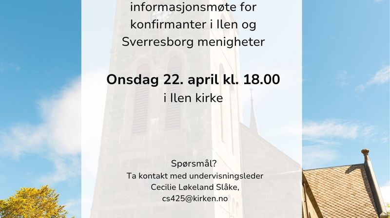 Informasjonsmøte for konfirmasjon 2027