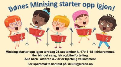 Oppstart Minising 21. september