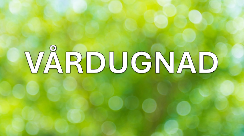 Bli med på vårdugnad 25. april