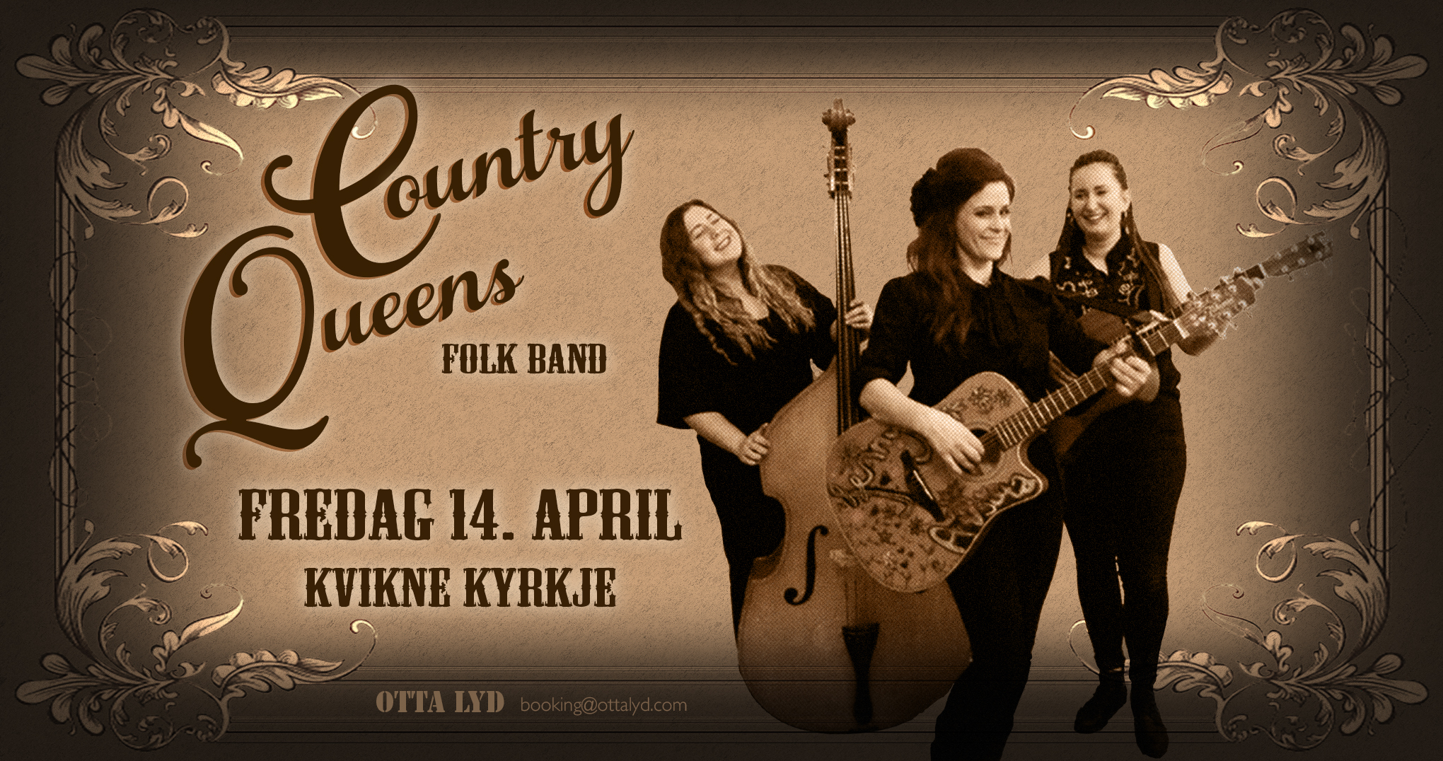 Country Queens i Kvikne kyrkje 14. april
