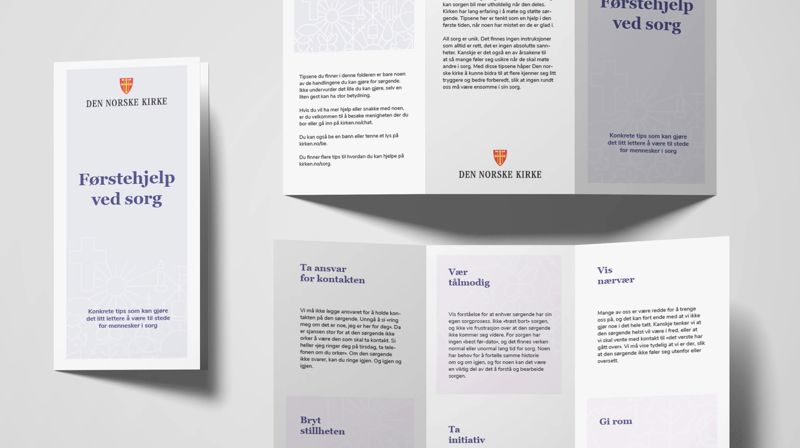 Ny versjon av brosjyren "Førstehjelp ved sorg" er klar.