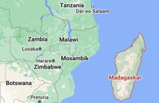 Kart over Madagaskar