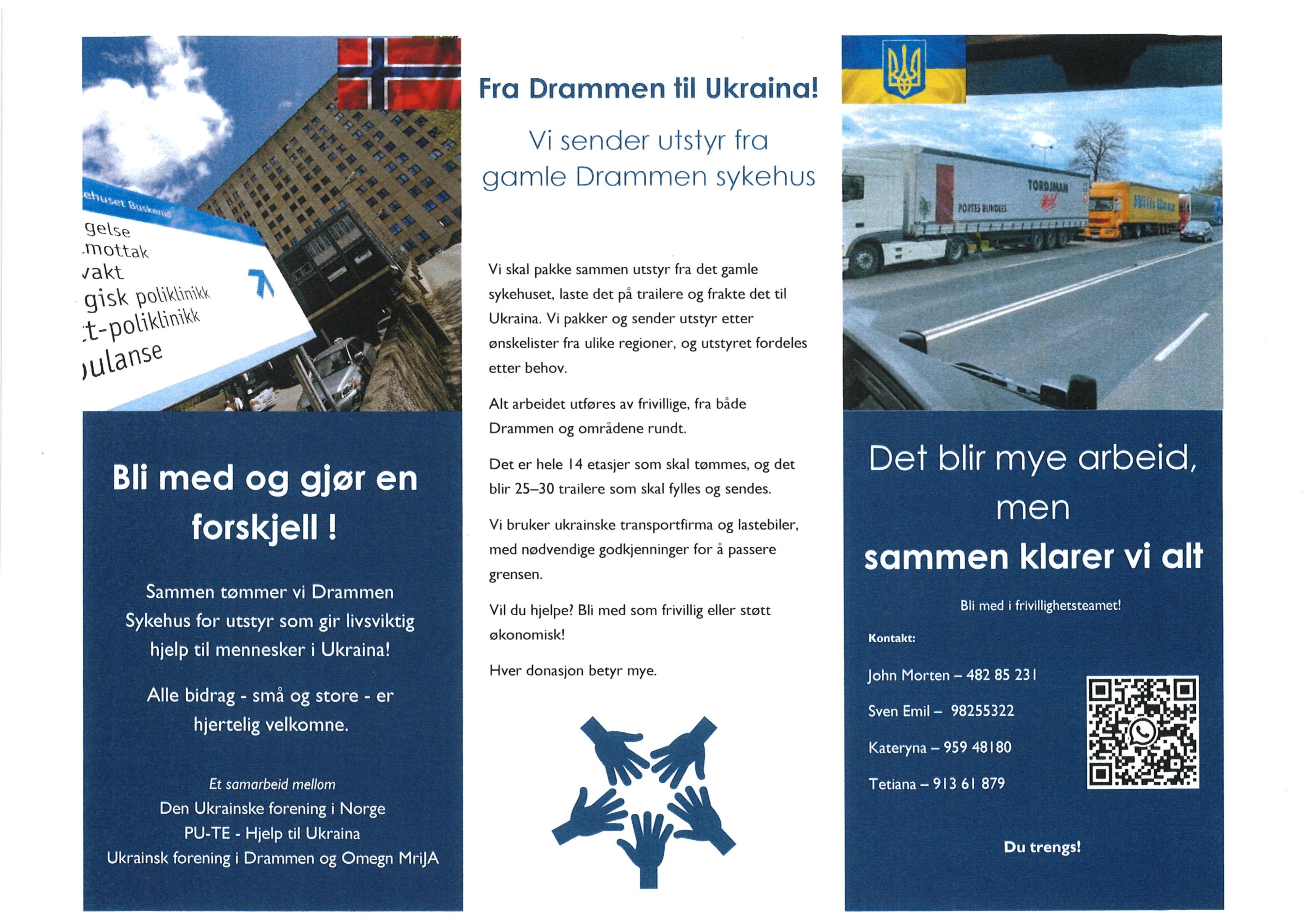 Bli med å gjør en forskjell - pakke og sende utstyr fra gamle Drammen sykehus til Ukraina! 